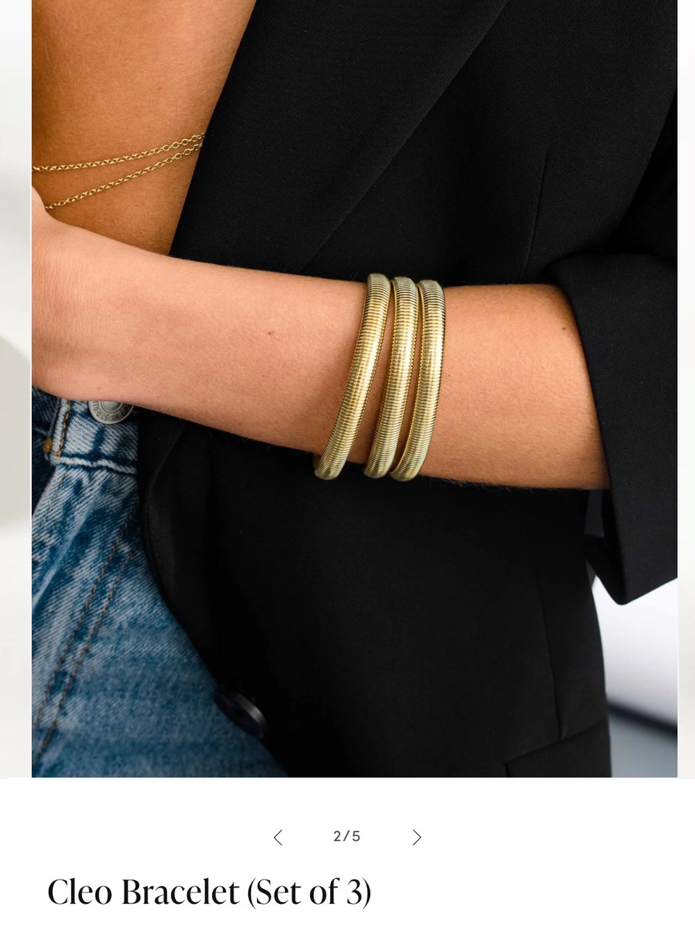 Cleo Bracelet (Set of 3) - Picture 2 of 4